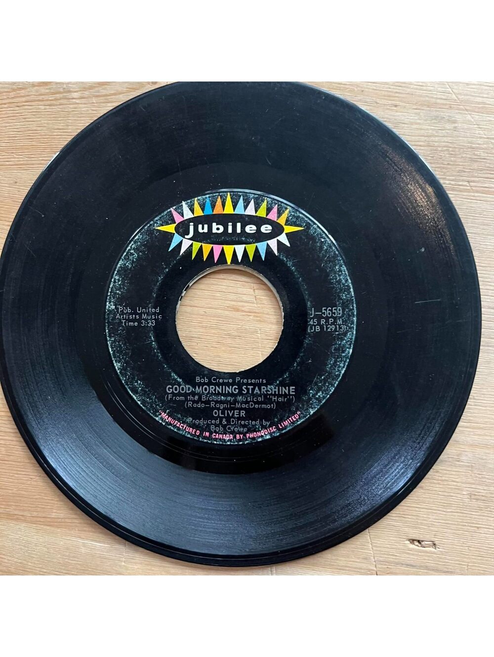 Oliver - Good Morning Starshine/Can't you See 45rpm VG+ R13